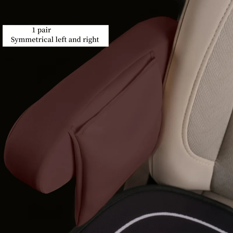 1 pair of car armrest protective covers, washable with side storage pockets, suitable for SUV/truck armrests