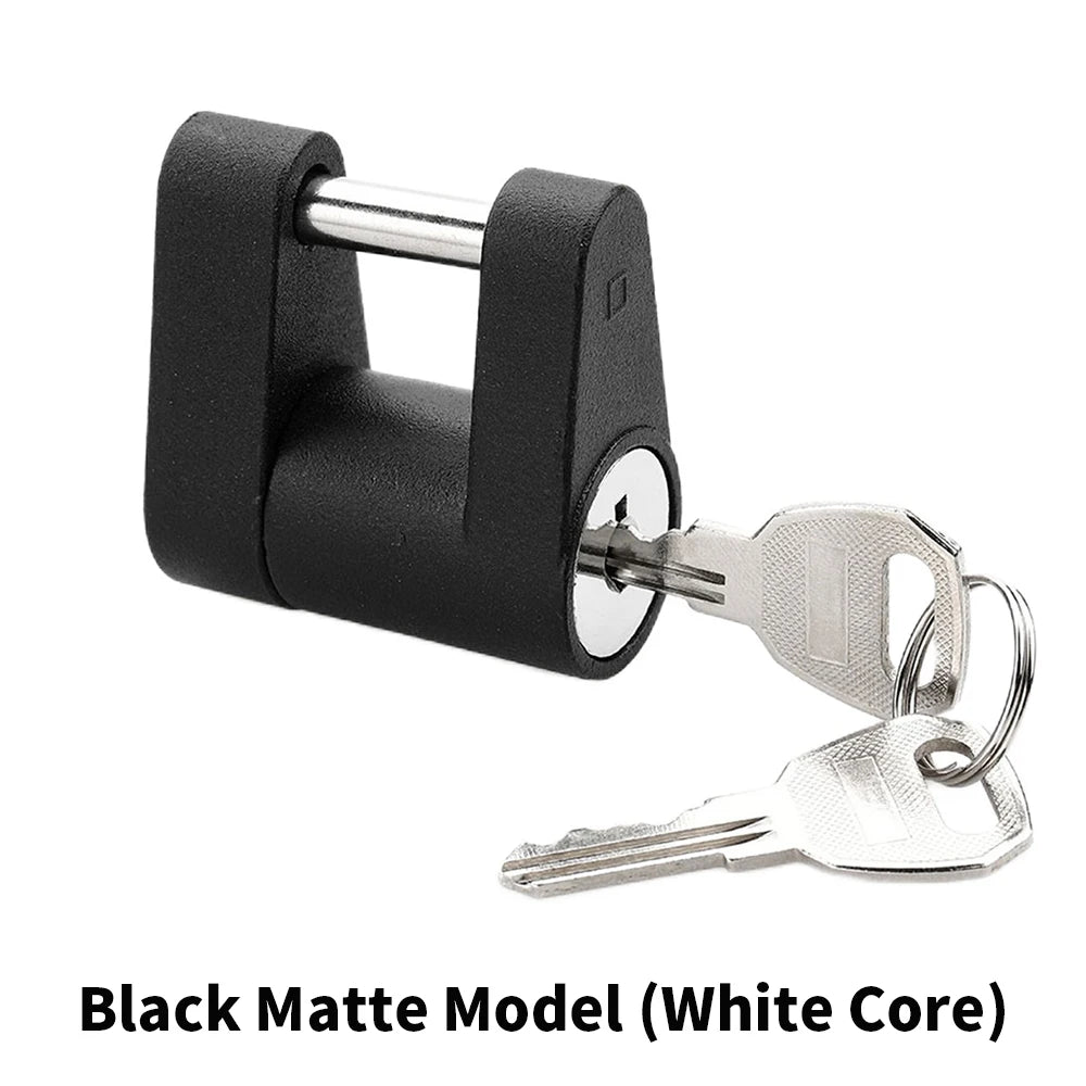Trailer Hitch Coupler Lock Zinc Alloy Anti-theft RV Truck Car Towing Hauling Security Towing Bar Parts Protector Car Accessories