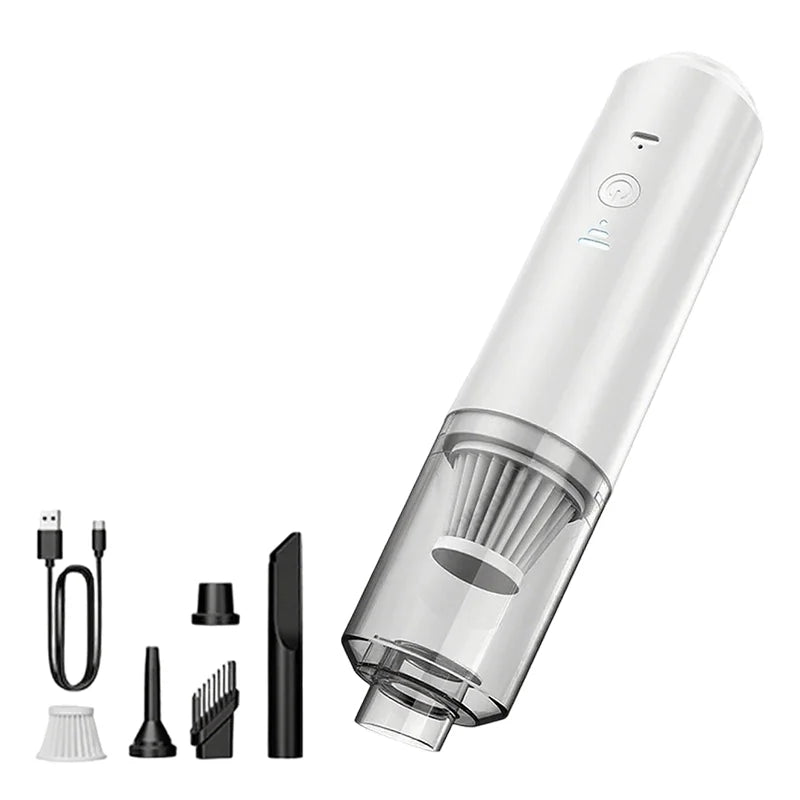 Portable Car Vacuum Cleaner Powerful Suction for On-the-Go Cleaning Dust Removal Mini Wireless Vacuum Cleaner Low Noise