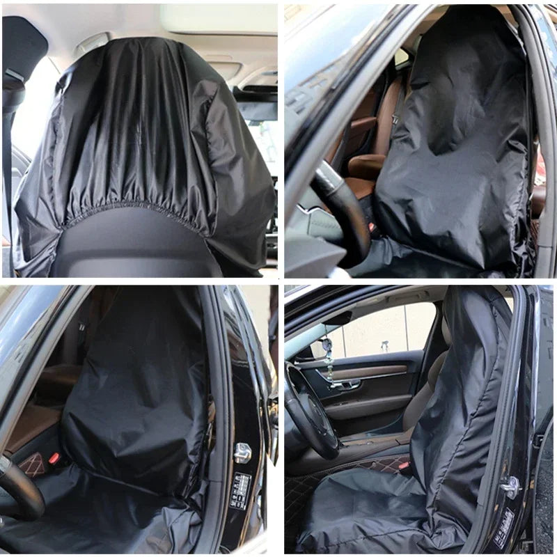 Waterproof Antifouling Dust Covers Car Seat Cover for Front Rear Seats for Steering Wheel Trunk Mat