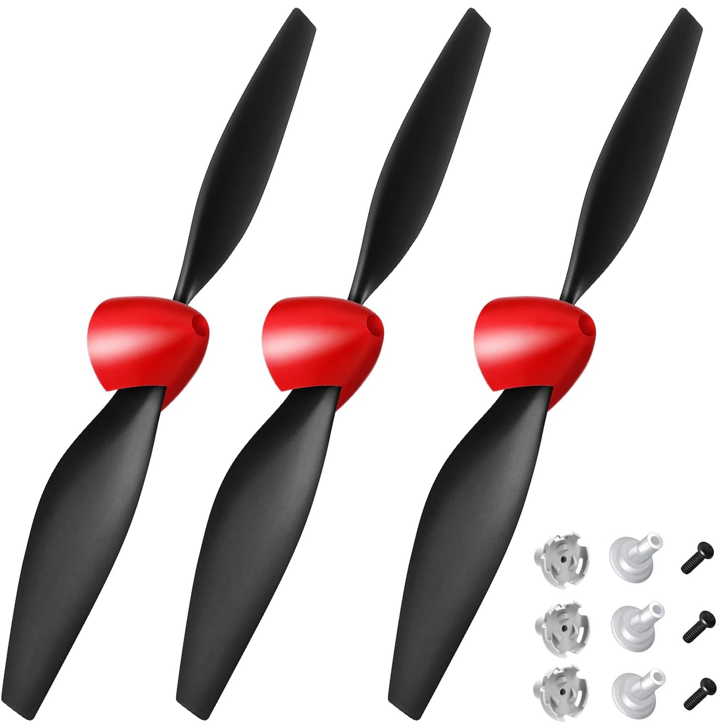VOLANTEX 76 Series RC Aircraft 2-Blade Propeller With Protective Seat and Adapter, Suitable For P51D, F4U, T28, P40, BF109