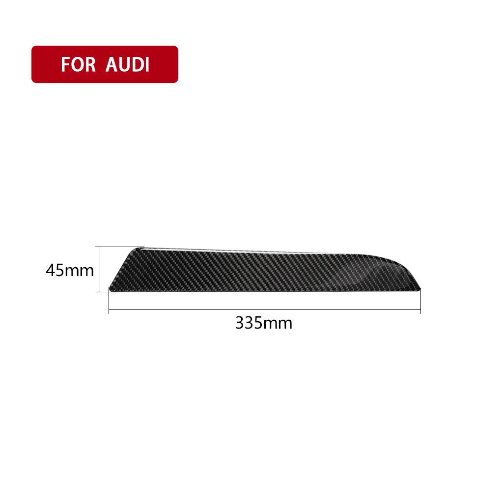 Embellecedor adhesivo para tablero de instrumentos de coche, fibra de carbono, para Audi A4L, A4, B8 (2009-2016, Q5 (2009-2017), A5 (2008-2017)