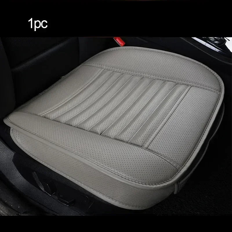 Leather Car Seat Cover Interior Auto Seats Cover Cushion Four Seasons Protector Mat Universal Seat-Cover Carpet Auto Accessories