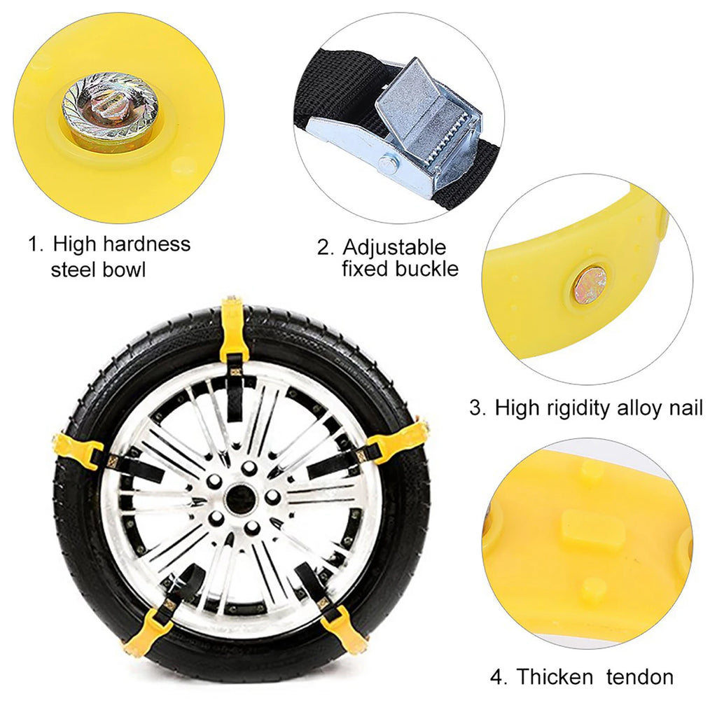 185‑225mm Tire Anti Skid Belt Snow Car Security Tyre Chains  for Car Truck SUV Anti Skid Tire Chain Tire Chain