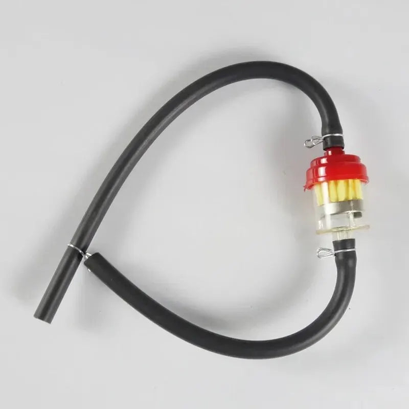 6MM Motorcycle Dirt Bike ATV Scooter Fuel Tank Petcock Valve Switch Inner Filter Gasoline Petrol Line Hose Tube Clips 50-200CC