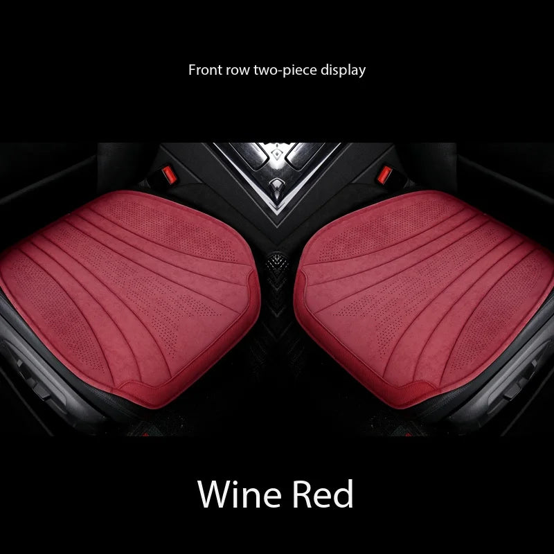 Soft Suede Car Seat Covers Breathable Front/rear Seat Anti-slip Cushions Universal Size Car Interior Seat Protection Accessories