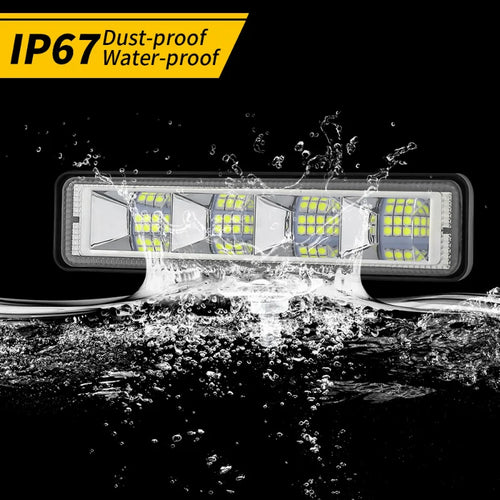 24 Led Car Work Light DRL Spotlight Headlights Waterproof Light Auto Offroad SUV Truck Headlights Driving Lamp DC 12V-60V 6500K