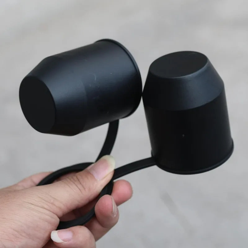 Universal Black Trailer Hitch Ball Tow Bar Cover Protection Cap for Caravan Truck Car Trailer Towball Protective Cover