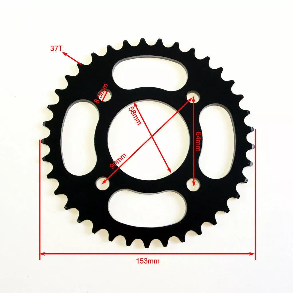 2.50-10 10" Rear Back Drum Brake Wheel Tyre Tire and Rim 1.4 x 10  &420 Sprocket  For CRF50 Yamaha TTR50 Pit Bike Pit