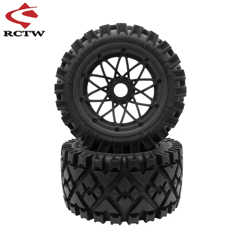 All Terrain Super Wear-resistant Complete Tyre Rear or Front Wheel Tire Set for 1/5 HPI ROFUN ROVAN KM BAJA 5B SS Rc Car Parts