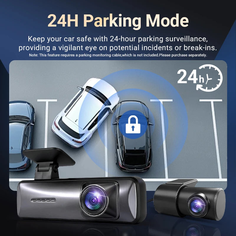Dual Dash Cam Front and Rear,5G WiFi,2K 1440P/FHD Dash Camera for Cars,24H Parking Mode，Night Vision，G-Sensor，WDR，APP Control