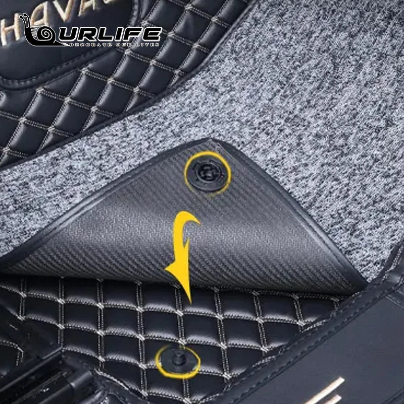 For HAVAL H7 2024 2025 LHD RHD Accessories Specialized Floor Mats Car Mat Leather Waterproof Foot Mat Full Covers