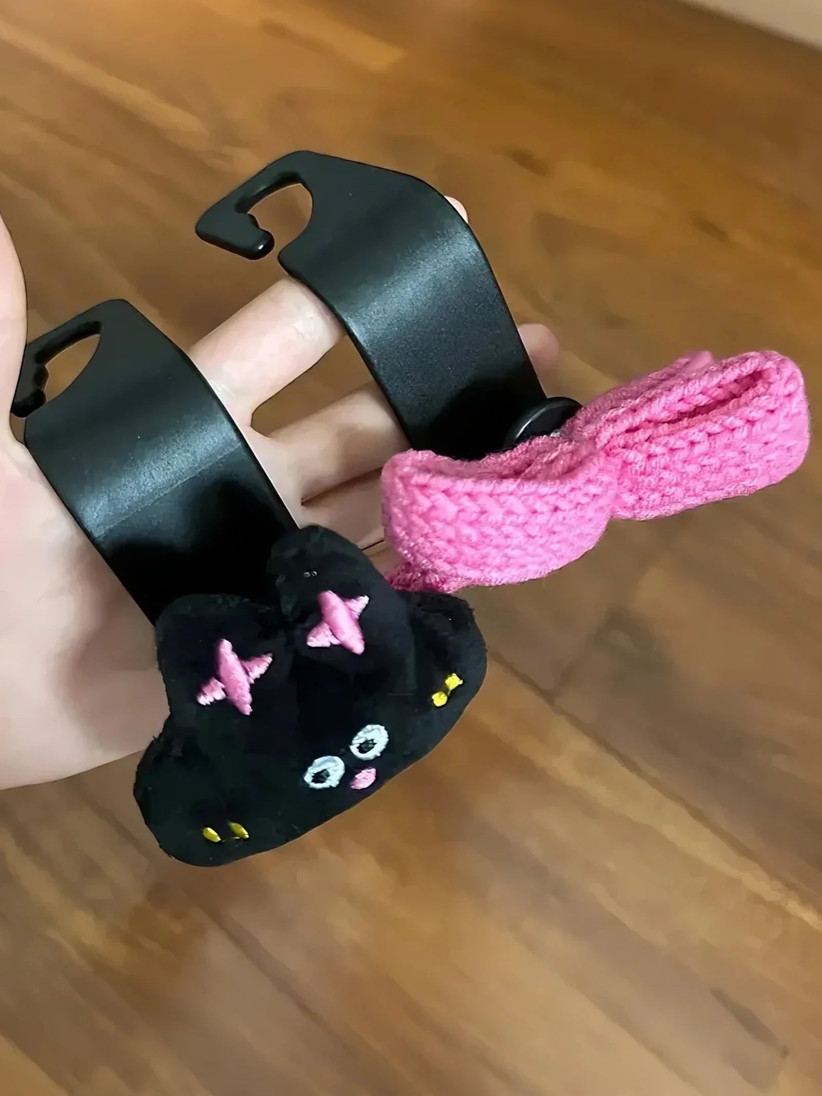 Cartoon Cute Multifunctional Car Mounted Hook - an easy-to-install and detachable car accessory that saves space in the car