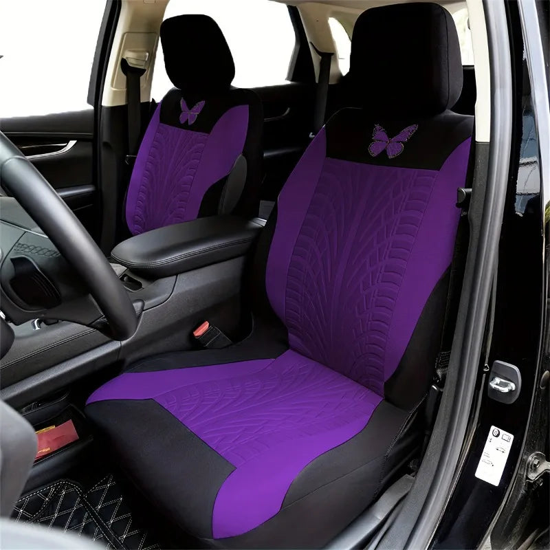 Full Set Butterfly Car Seat Covers，Car Interior Accessories