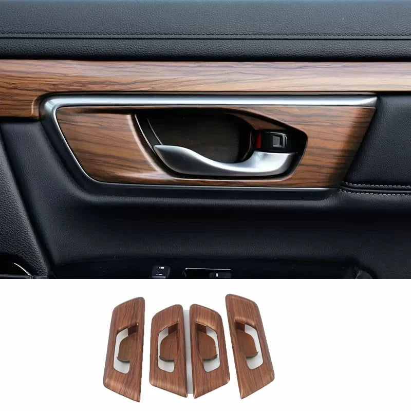 For Honda CRV CR-V 2017 2018 2019 2020 2021 2022 Peach Wood Interior Accessories Decoration Cover window switch gear panle cover