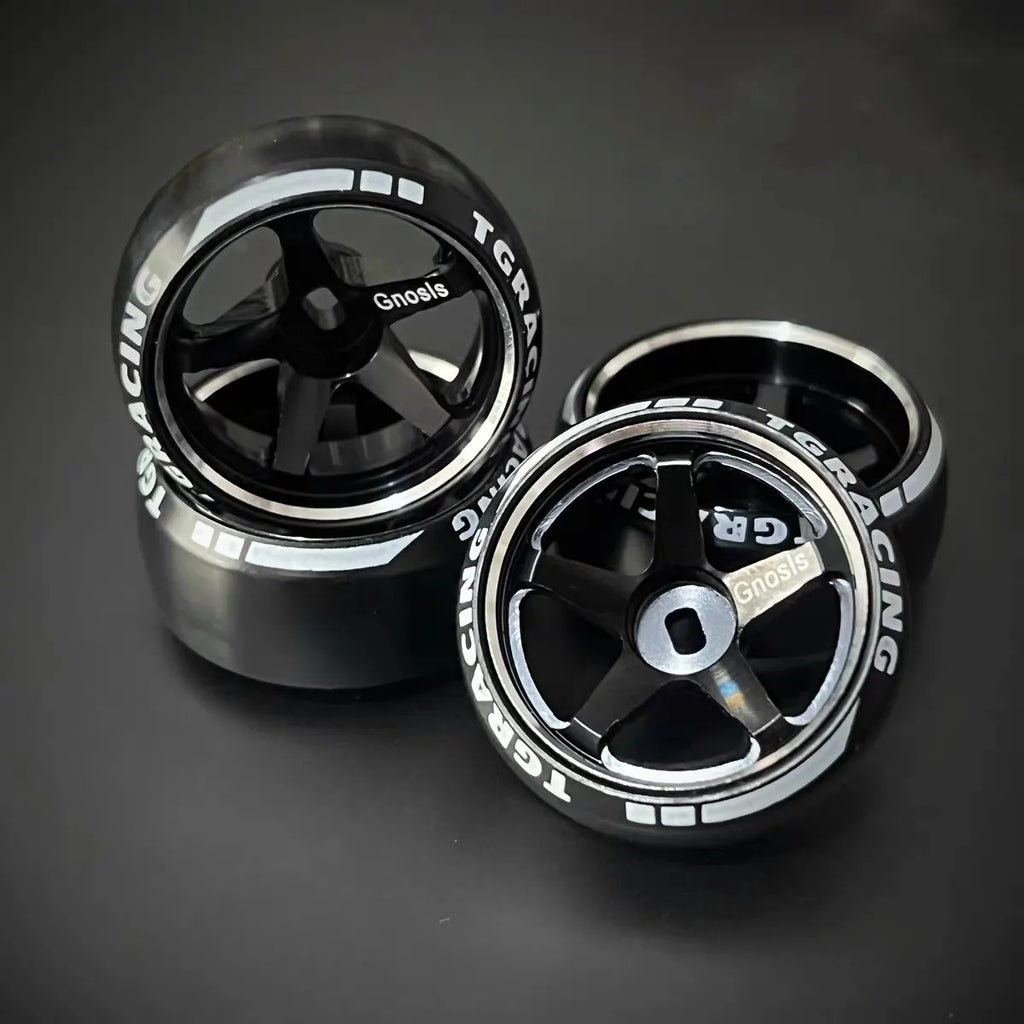 4pcs Micro-arc Drift Tire Tyre diameter 20mm/22.5mm for 1/28 1/24 RC Car DriftArt DA4 TG TGS XRX DRZ MA racing DLR8 K969  Mini-Z