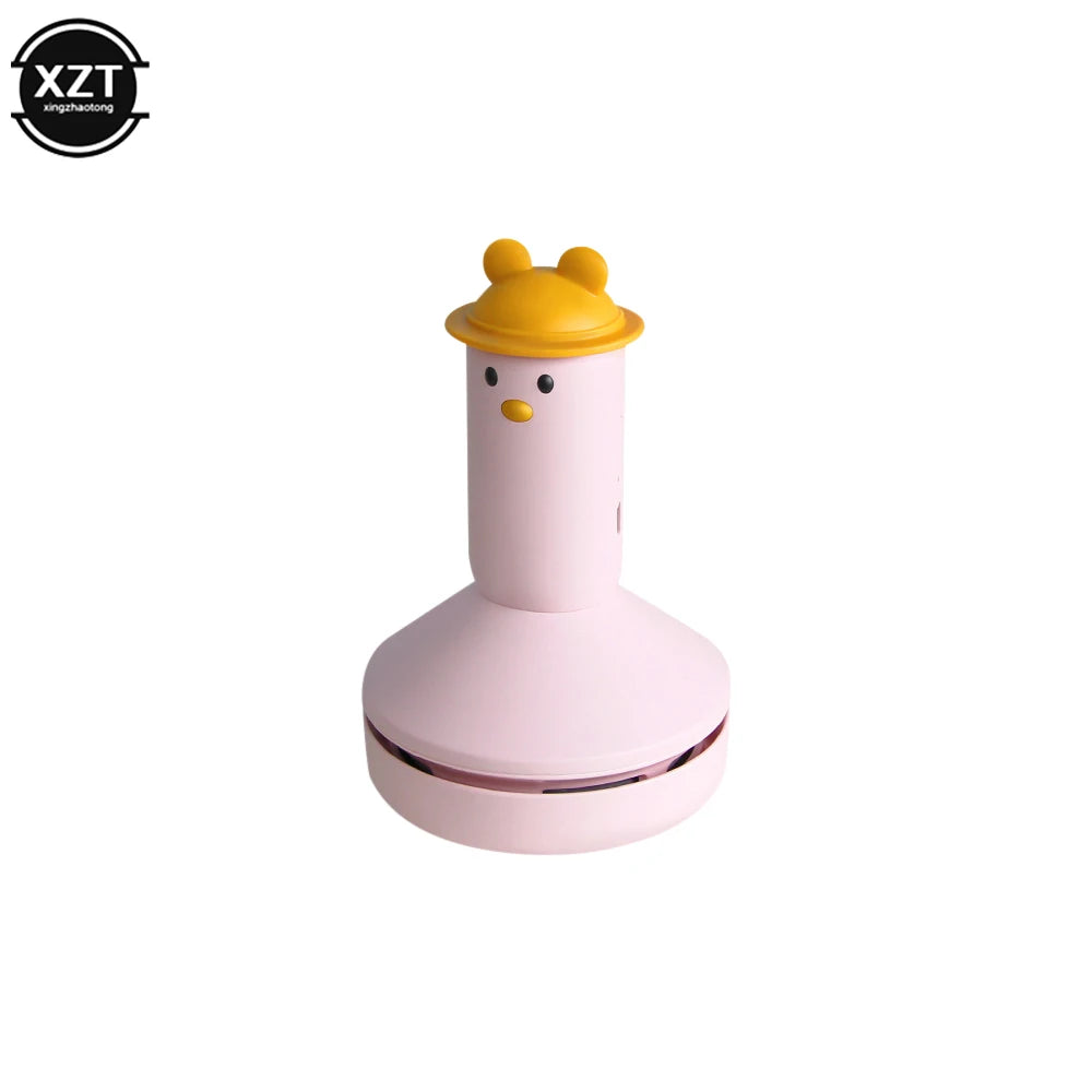 Cute Cartoon USB Portable Car Vacuum Cleaner Mini Portable Desktop Wireless Cleaner Handheld Powerful Electric Vacuum Cleaner