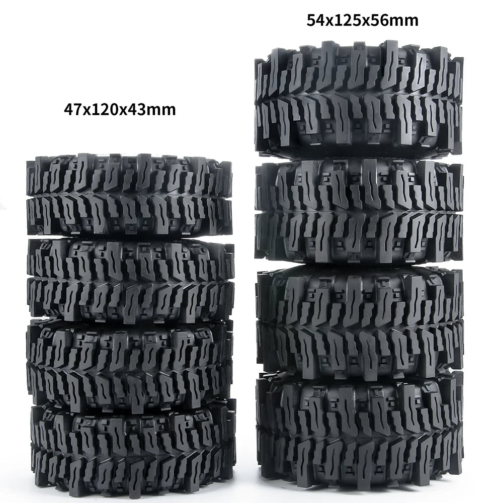 Rubber Tyres Wheel Tires 1.9inch/2.2inch for 1/10 RC Car Axial SCX10 D90 TRX4 SCX10 III Capra Wraith Monster Truck Upgrade Parts