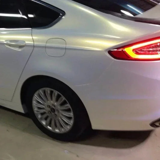 Air Release Channel Stretch able  NG2812 Pear White Iridescent Gold Car Film Car Vinyl