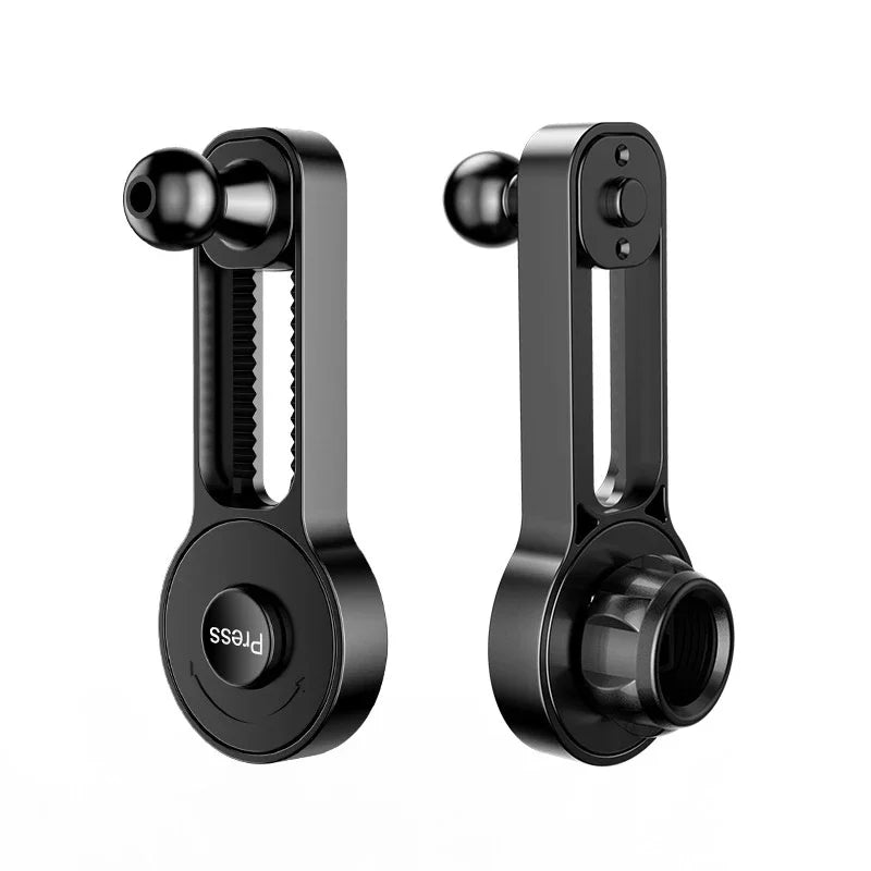 Car Phone Mount Accessory 360° Rotation Adjustable Extension Rod - Fits 17mm Ball Holder & Car Display Screen