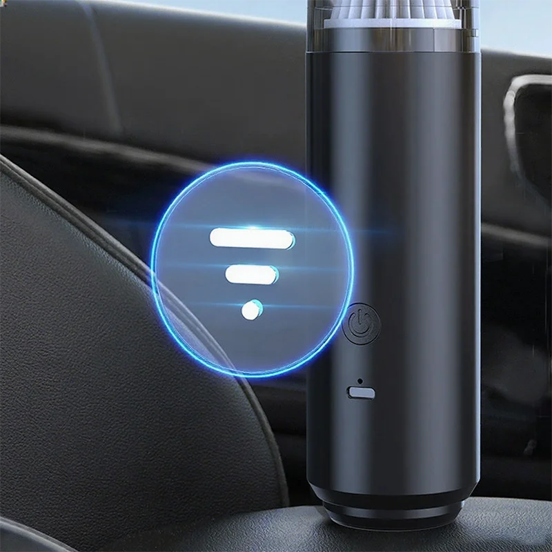 Portable Car Vacuum Cleaner Powerful Suction for On-the-Go Cleaning Dust Removal Mini Wireless Vacuum Cleaner Low Noise