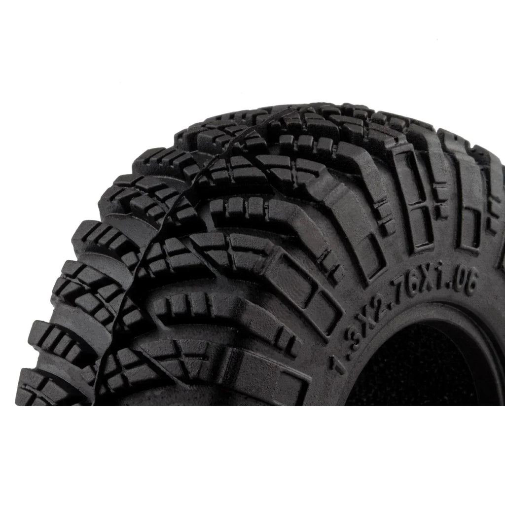4PCS 1.3" Wheel tires 70*27mm Mud Terrain Tyre for 1/18 TRX4M 1/24 SCX24 RC Crawler Car