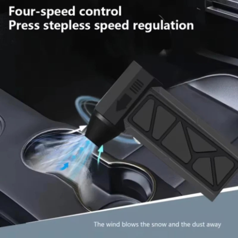 Wireless Mini Handheld Car Vacuum 130000RPM Cleaner High-Power Suction Blowing Perfect for Cleaning Drying