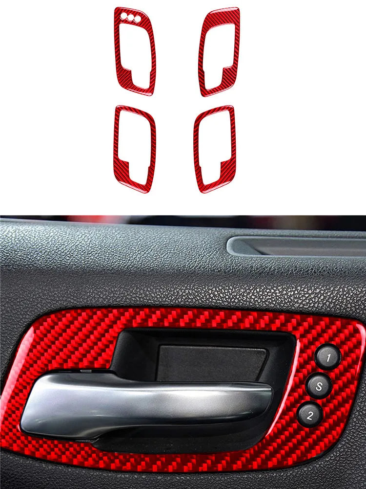 Car Interior Accessories For Dodge Charger 2011 2012 2013 2014 Carbon Fiber Decorative Stickers Dashboard Speedometer Cover Trim