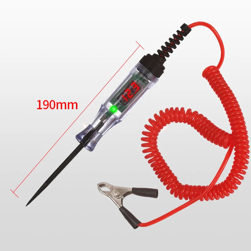 LCD digital 3V 6V 12V 24V Auto Car Truck Voltage Circuit Tester Diagnostic Probe Test Pen Light Electric Measuring Repair Tools