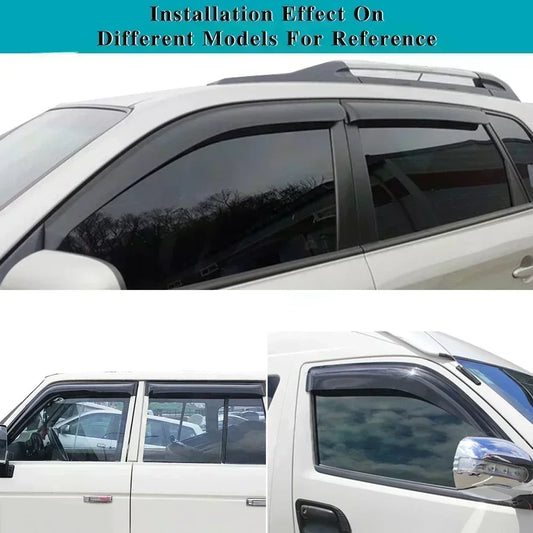 Window Visor for VOLVO C30 2008 2009 2010 2011 2012 2013 Wind Deflectors Rain Guards Door Visor Vent Shades Ventvisor Sun Rain