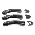 1 set For VW Transporter T5 T6 Caravelle Caddy Van Car Accessories New outside exterior Door Handle Carbon Fiber/Gloss Black