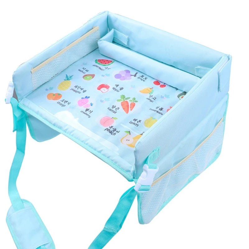 Car for Seat Organizer Kids Travel Tray for Kids Toddlers Activities in Car for Seat Cute Cartoon Patterns Attract Atten