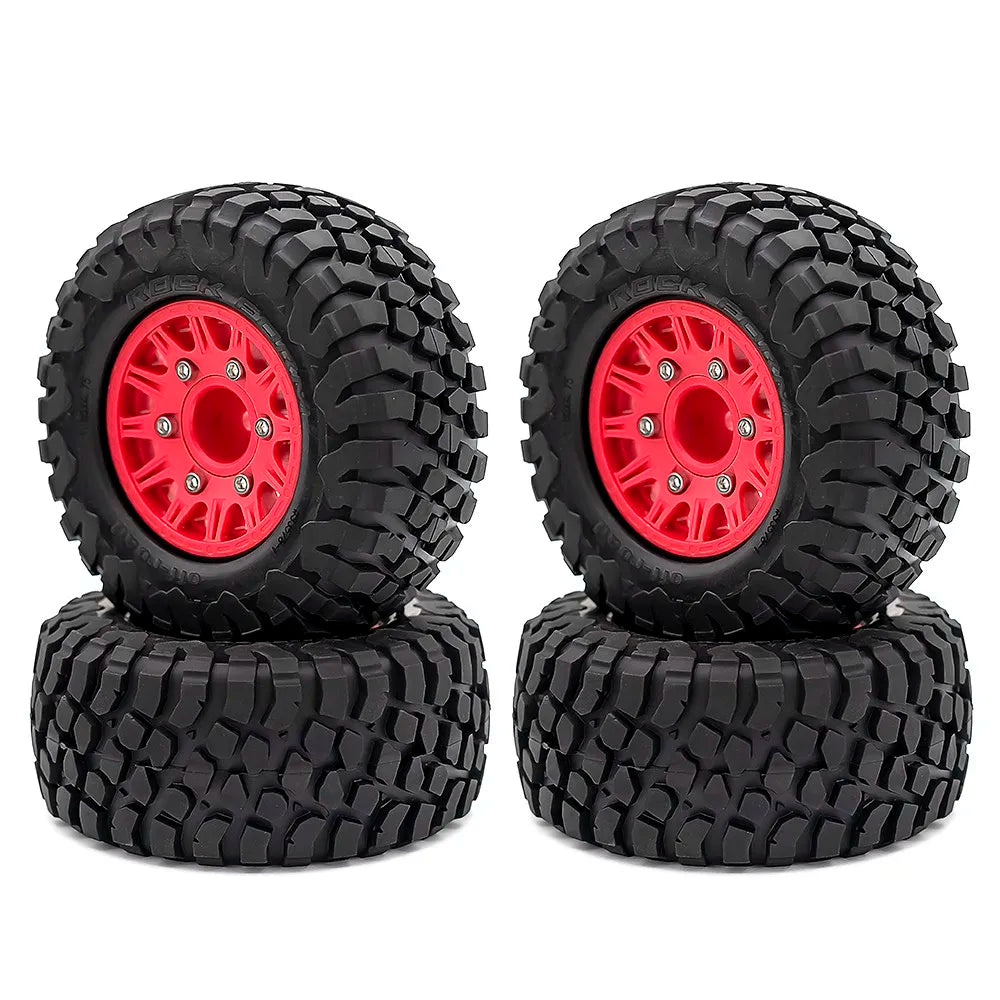 4Pcs 112mm 1/8 1/10 Short Course Truck Tire Tyre with 12mm 14mm 17mm Wheel Hex for Traxxas Slash ARRMA SENTON HSP HPI RC Car