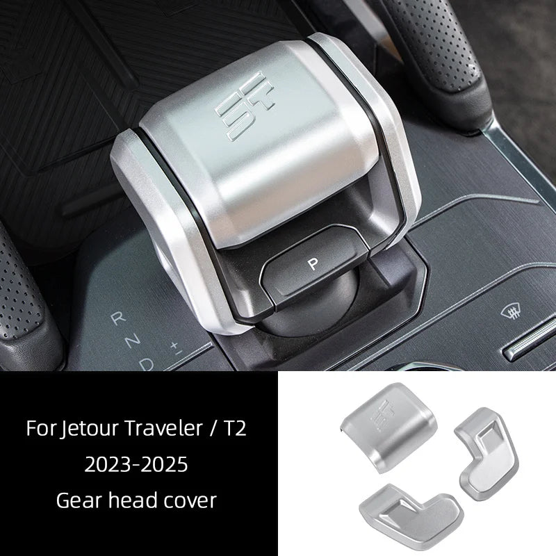 For Jetour Traveler T2 2023 2024 2025 Interior Car Accessory, Rear Air outlet Frame Center Gear Shift Panel Door Handrail Cover