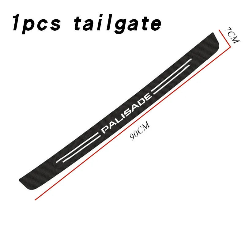 Car Door Sill Stickers Accessories for hyundai palisade creta ix25 tucson stereo santa knoa solaris ix35 i30 Car Accessories