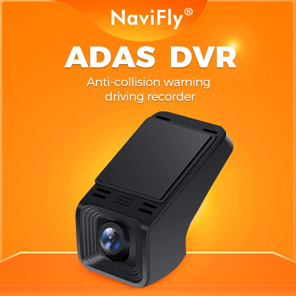 NaviFly Car DVR Dash Cam Full HD 1080P Dash Cam DVD Android Car Navigation Player ADAS Anti-Collision Alarm Video Recording