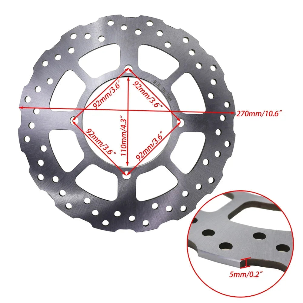Motorcycle Rear Brake Disc For Kawasaki GTR1400 ZG1400 GTR ZG 1400 ABS 2008-2018 2009 2010 2011 2012 2013 2014 2015 2016 2017