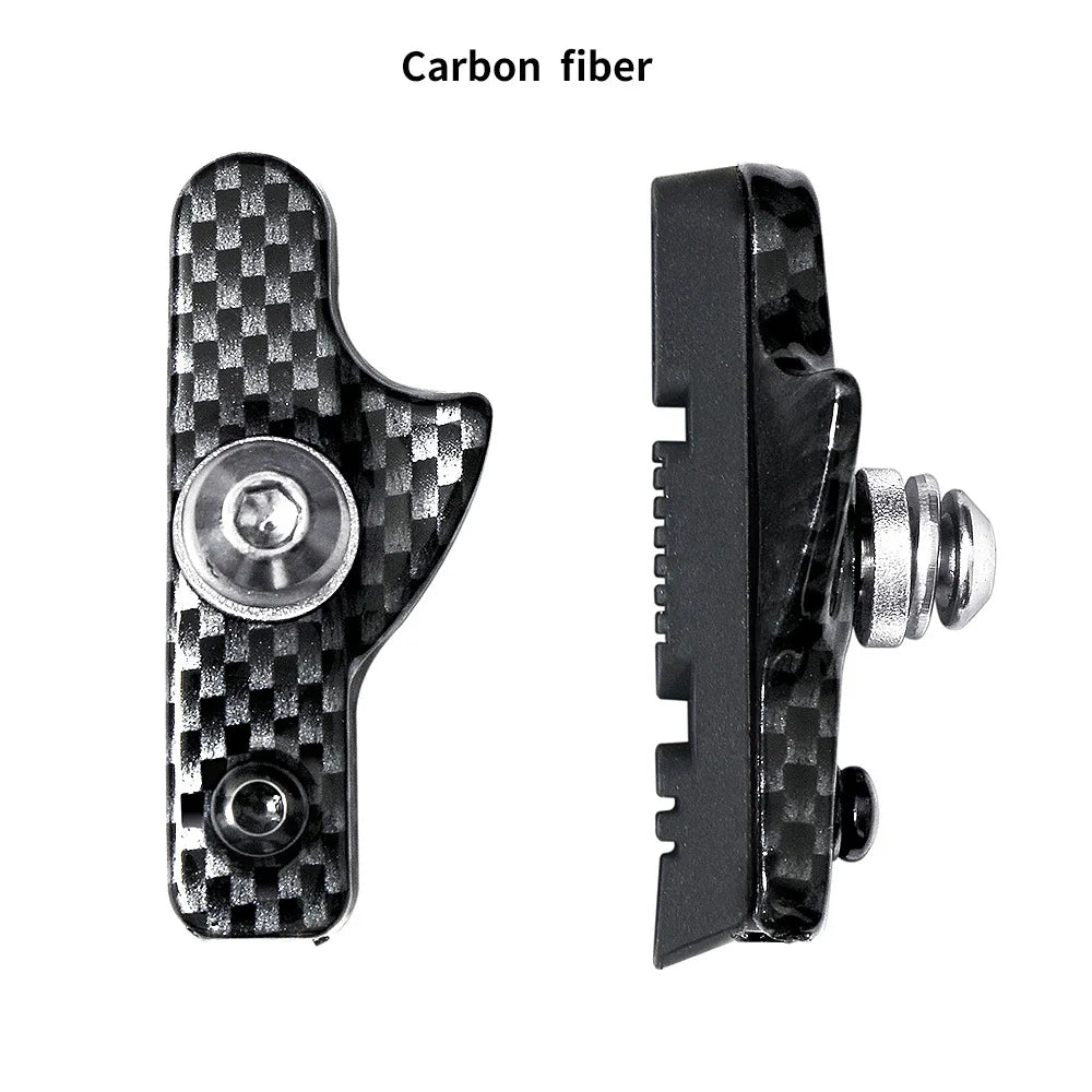 Road Bike Brake Shoes Pads C-Brake Shoes Lightweight Aluminum Alloy Pads Rubber Brake Shoes for C-Brake Calipers