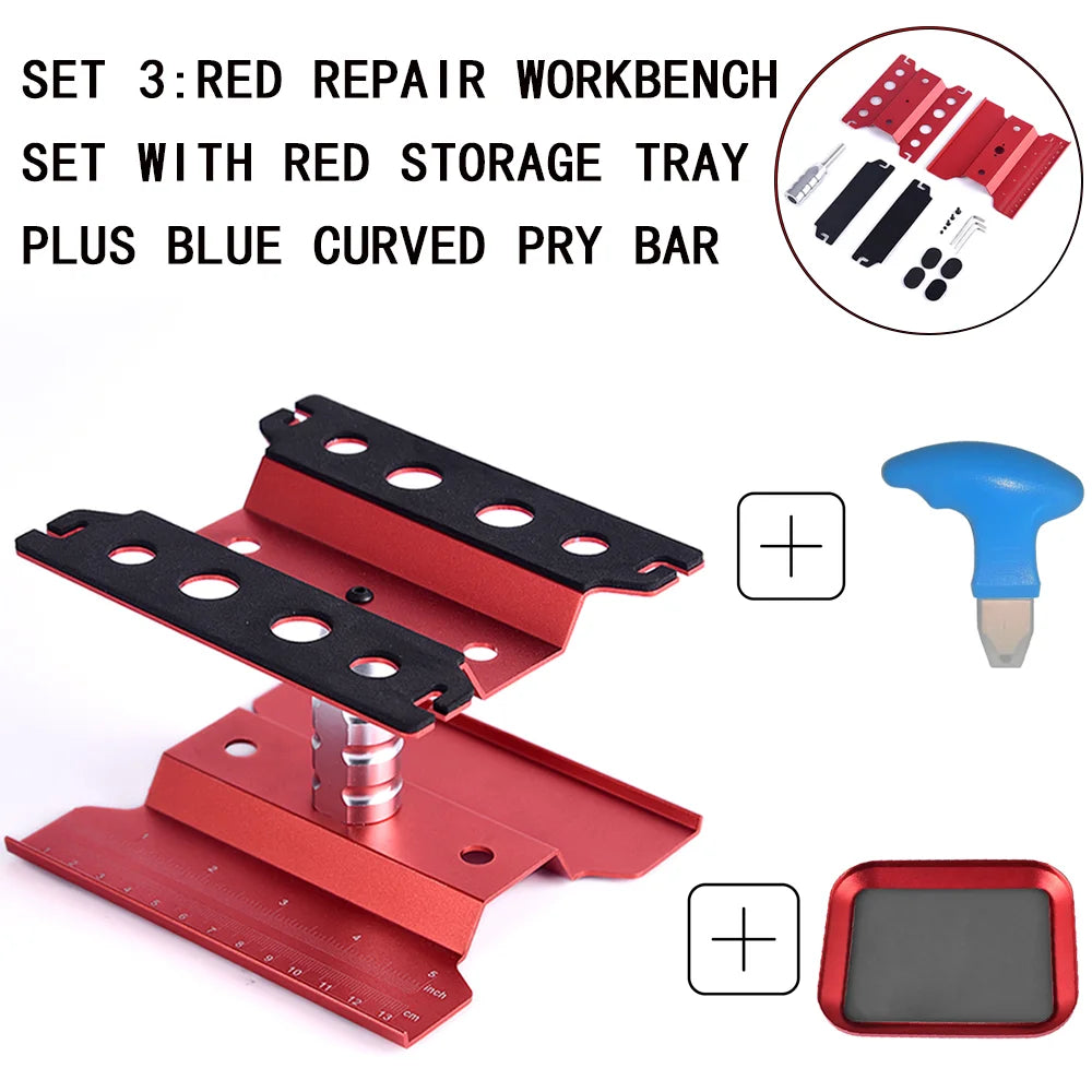 RC Car Tool Lifting Work Stand Mounting Platform 360 Degree Rotating Repair Station For 1/10 1/8 Buggy Crawler Car