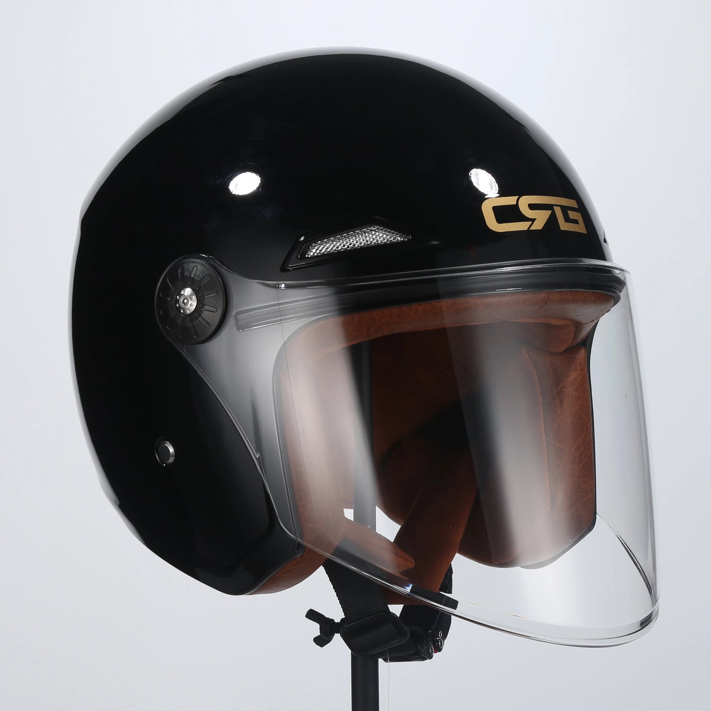 Motorcycle Half Helmet Scooter Vintage Fiberglass Casco Moto Open Face Retro Capacete Casque 3C DOT Certified