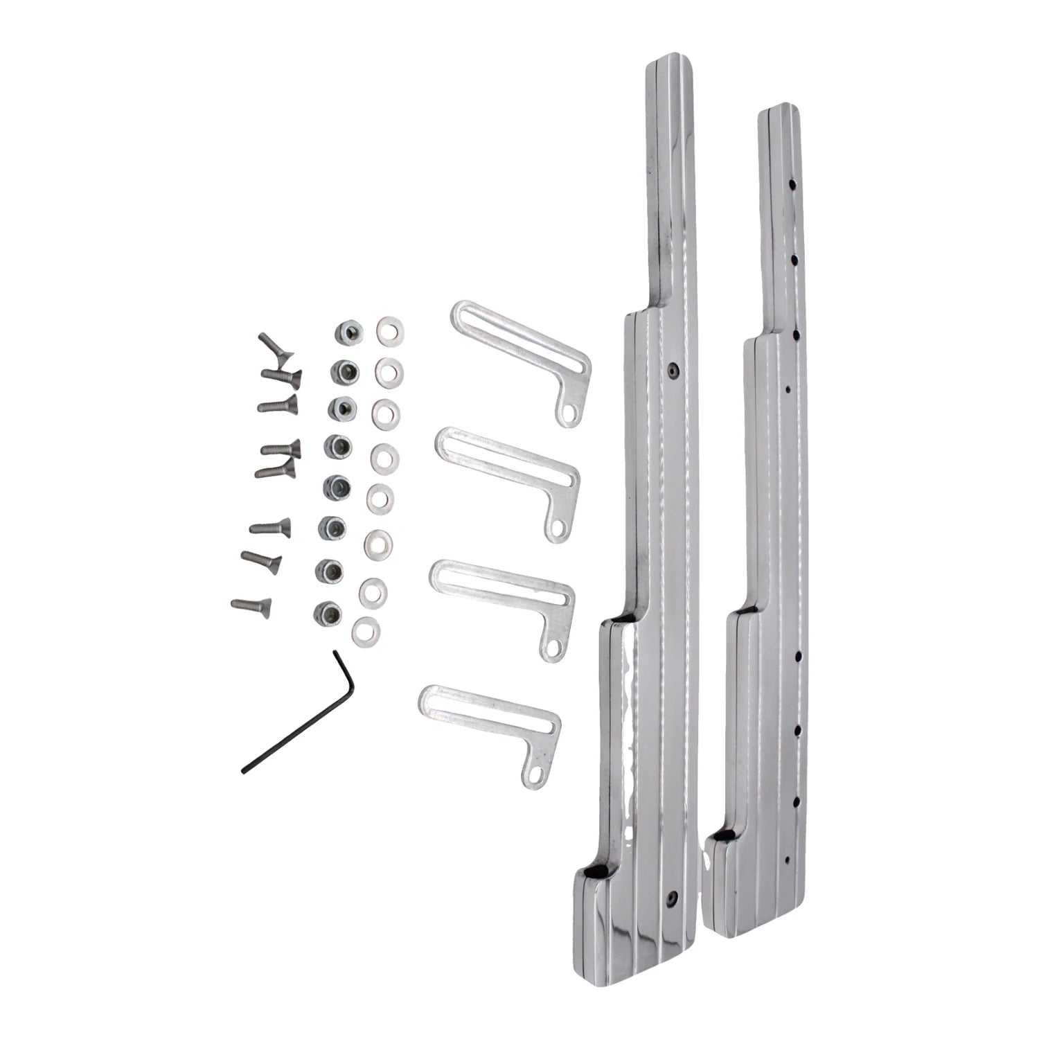 Chrome Aluminum Spark Plug Wire Looms Holder 40375 SI-AT25081 For SBC BBC 302 350 454 Ignition System Spark Glow Plugs Wear Part