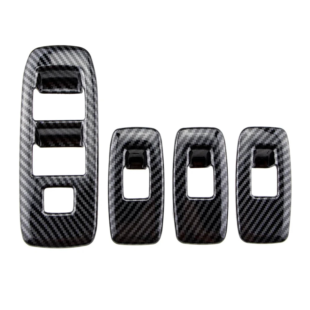 ABS Interior Accessories for Ford Everest Ranger 2016 2017 2018 2019 2020 2021 LHD Carbon Fiber Car Decoration Stickers Cover