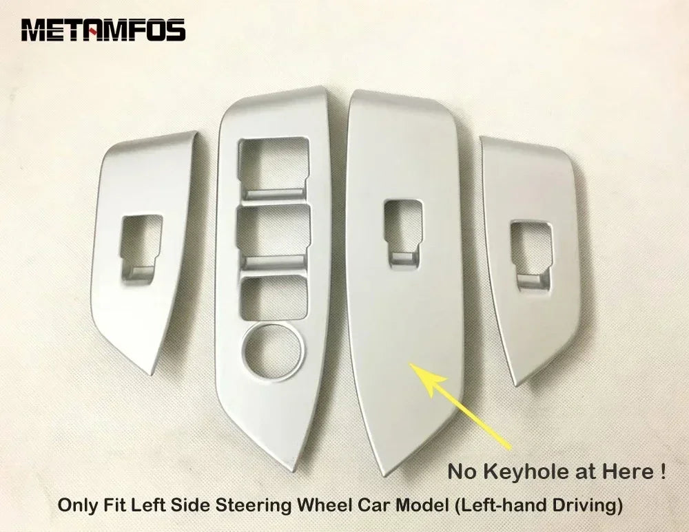 Car Accessories For Mazda CX-5 CX5 KF 2017-2024 2025 Interior Carbon Fiber Window Lift Switch Cover Trim Inside Armrest Frame