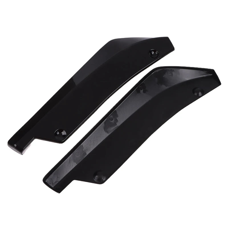Vehicle Accessory: Carbon Fiber Winglets, Side Skirt Extension, Front/Rear Bumper Strip Lip Spoiler, Scratch Guard