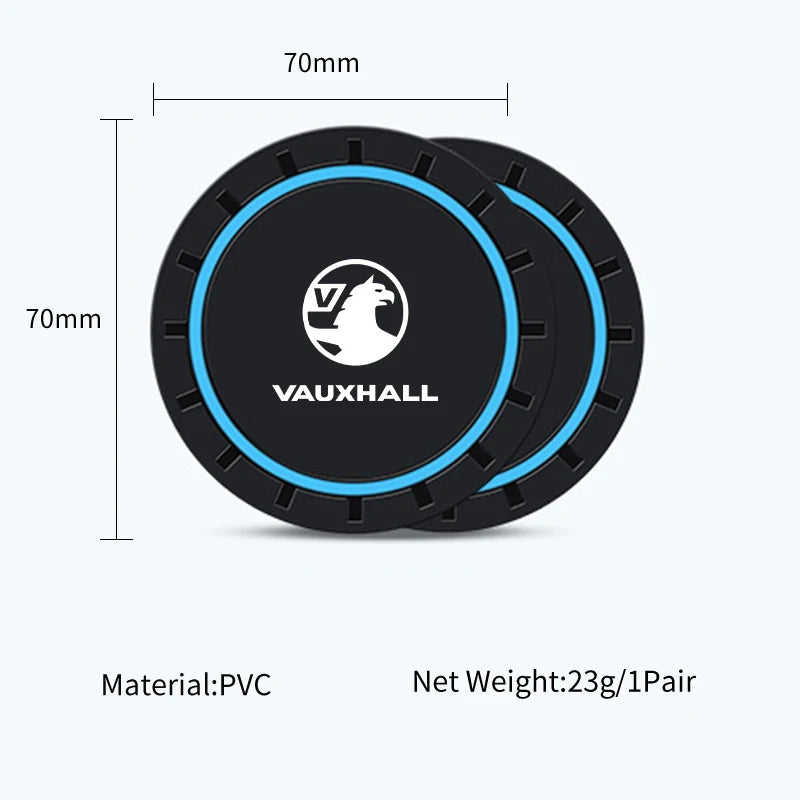 Car Cup Holder Coaster Auto Decoration Silicone Mat Accessories Interior For Vauxhall Corsa VXR Astra GTC Tigra Zafira Vectra