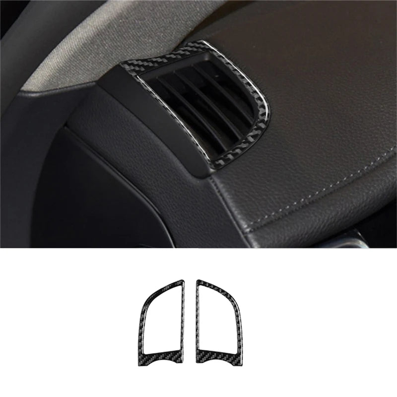 For Porsche Panamera 2010-2016 Car Accessories Carbon Fiber Interior Auto Gear Shift Panel Cover Frame Trim Sticker