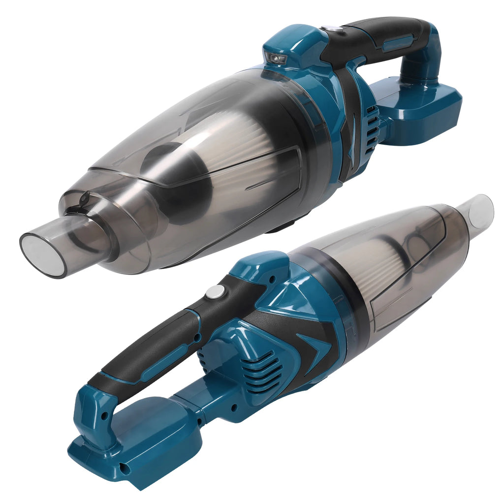 Portable Cordless Vacuum Cleaner 18V 10Kpa Strong Suction with 4 Attachments for Home Car Gap Cleaning 750ml Dust Bin