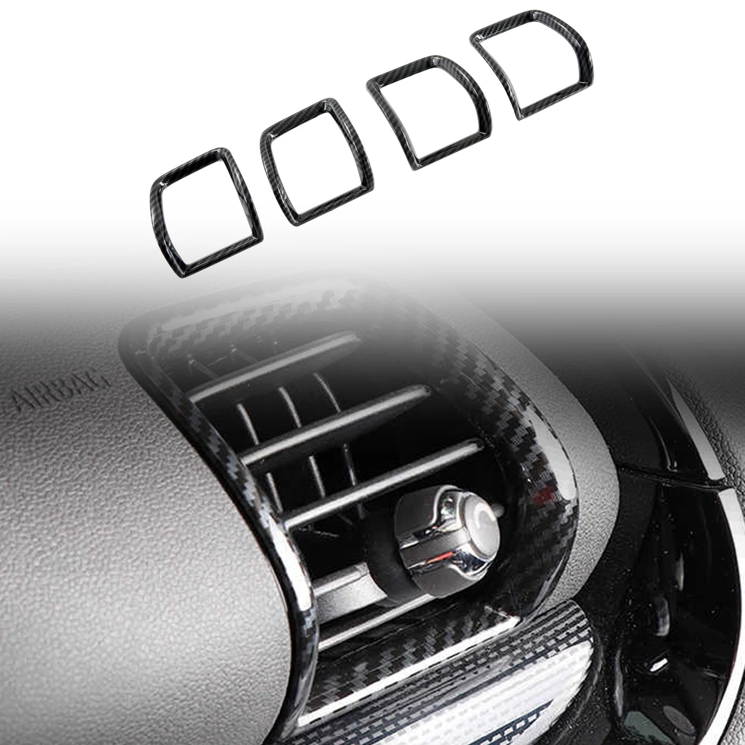 For Mini Clubman F54 2015-2023 Car Accessories ABS Interior Front Side Air Vent Outlet Cover Trim