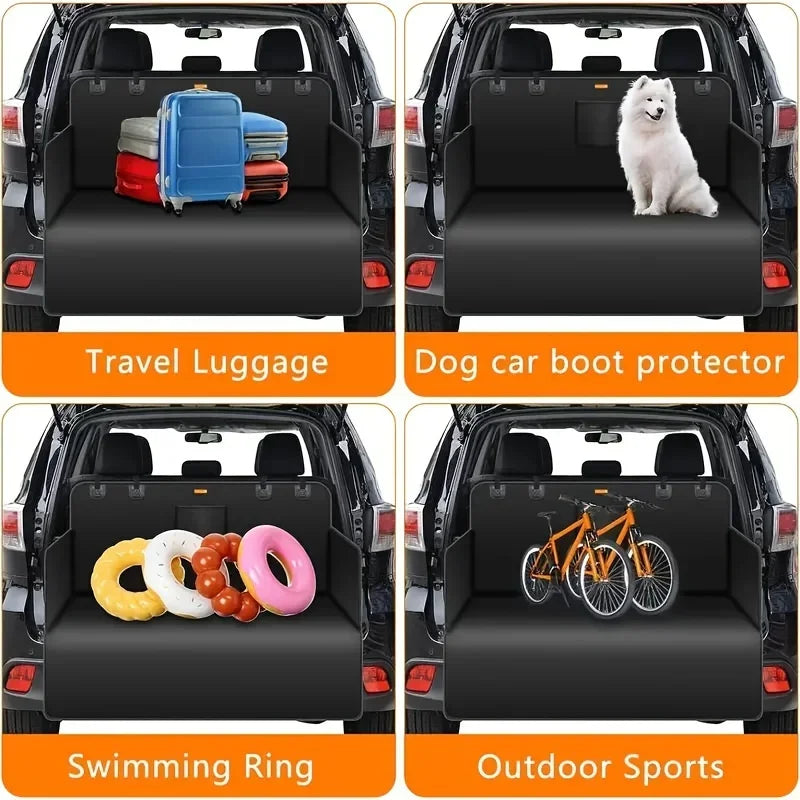 Dog Car Trunk Liner Washable Luggage Mat Pet Cargo Cover Protector Waterproof Scratch Resistant Non Slip Small Trucks SUV Parts