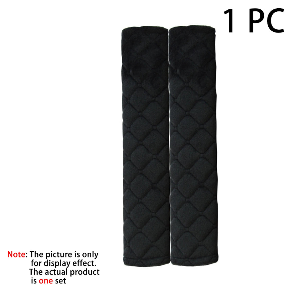 Comfortable and Adjustable Seat Belt Covers in Soft Velvet Fabric - Perfect for Car, Truck, SUV, Backpacks